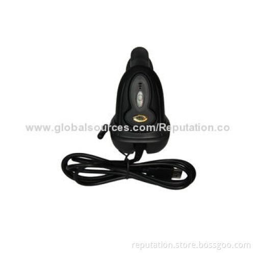 Wireless Laser Barcode Scanner with Charging Base, 2.4GHz Frequency